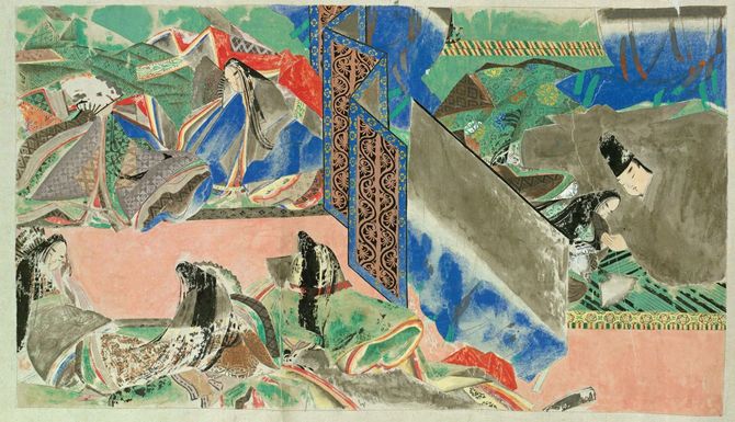 世尊寺伊房詞書ほか「源氏物語絵巻」