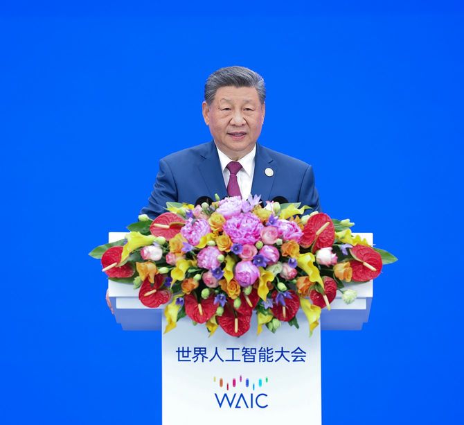 習近平主席、世界AI大会開会式で基調演説